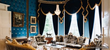 Credit Blue Reception Room At Drumtochty Castle Wedding Venue Scotland Via The Gay Wedding Guide 9 380X174