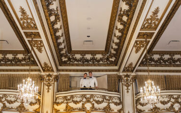 Derrick And Michael At The Balcony After Their Gay Wedding Ceremony 5 368X230
