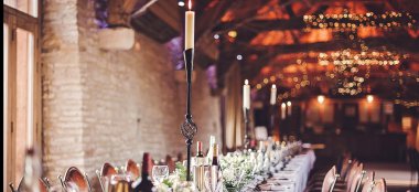 Dining At Tythe Barn Wedding Venue Oxfordshirevia The Gay Wedding Guide 9 380X174