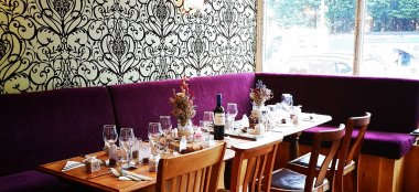 Dining Tables At Unique Birmingham Wedding Venue Kitchen Garden Cafe Via Gay Wedding Guide 9 380X174