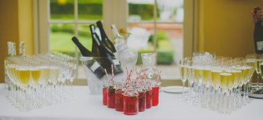Drinks At Wedding Venue Ballynahinch The Carriage Rooms A Barn Wedding Co Down 9 380X174