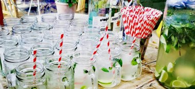 Drinks In Jars At Unique Birmingham Wedding Venue Kitchen Garden Cafe Via Gay Wedding Guide 9 380X174