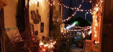 Fairy Lights At Unique Birmingham Wedding Venue Kitchen Garden Cafe Via Gay Wedding Guide 9 380X174