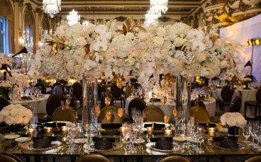 Flower Bouquet Setup At Derrick And Michael Gay Wedding Party 3 5 368X229