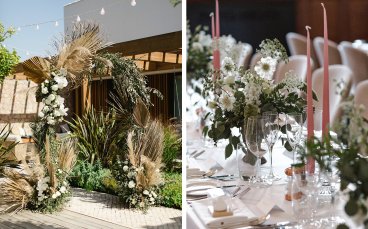 Flowers White Flower Tables Decoration Design By Nature 6 368X229