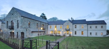 Front Elevation Setting At Wedding Venue Ballynahinch The Carriage Rooms A Barn Wedding Co Down 9 380X174
