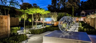 Garden At Night Of Sopwell House Wedding Venue Hertfordshire Gay Wedding Guide 9 380X174