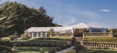 Garden Marquee At Ringwood Hall Country House Wedding Venue Gay Wedding Guide 9 380X174