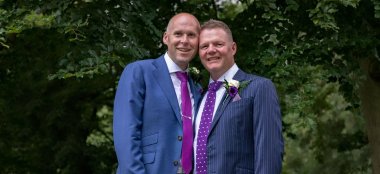 Gay Grooms At Their Wedding Image Copyright Just Big Smiles Norfolk Photographer Gay Wedding Guide 6 380X174