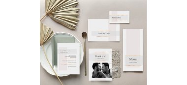 Gay Wedding Invitations By Optimalprint Cheap Wedding Stationery Gay Wedding Guide 6 380X174