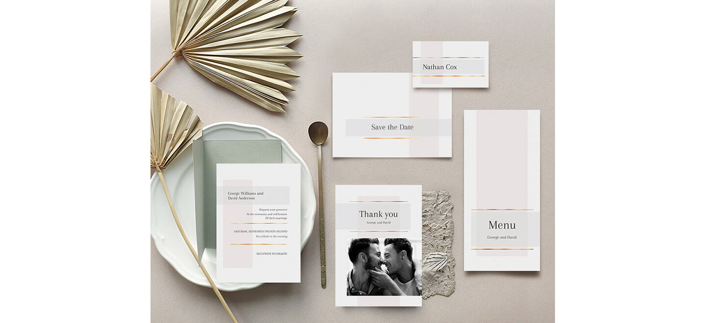 gay wedding invitations by optimalprint cheap wedding stationery gay wedding guide 6