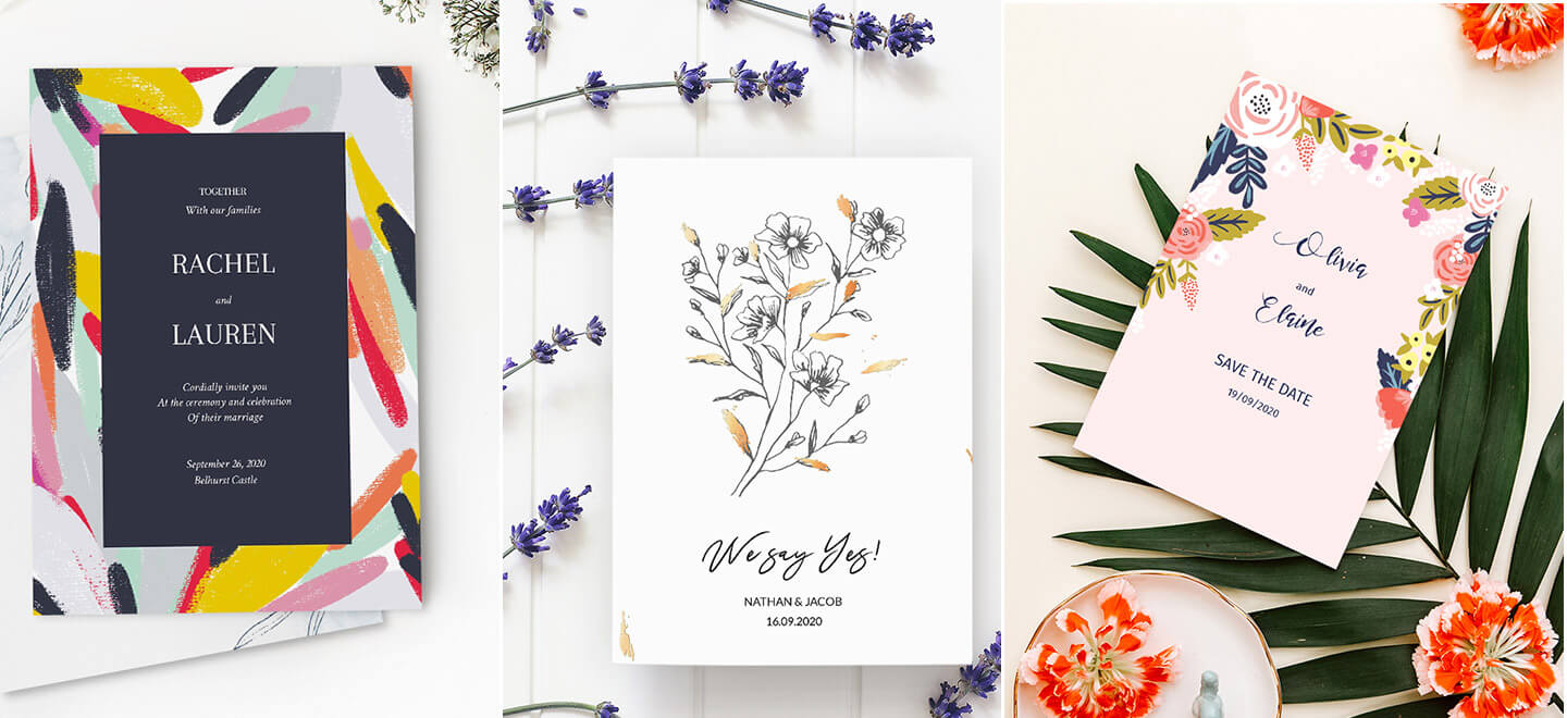 Gay Wedding Invitations Montage By Optimalprint Cheap Wedding Stationery Gay Wedding Guide 6