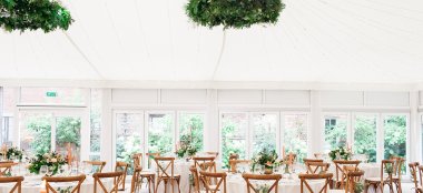Glass Pavilion At Unique Wedding Venue London Fulham Palace Wedding Gay Wedding Guide 9 380X174