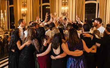 Group Hug At Derrick And Michael Gay Wedding Party 3 5 368X229