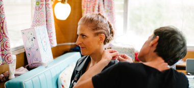 Jamie And Jessica Lesbian Wedding Getting Ready Photograph By Lea Attentive Via Gay Wedding Guide 6 380X174