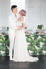 Lesbian Brides At Exotic Tropical Wedding Theme Styled Shoot By Paola De Paola Via The Gay Wedding Guide 8 153X229