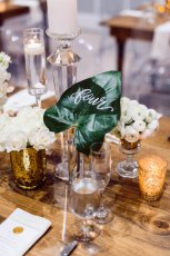 Lesbian Wedding Of Rachel Marianne Banana Leaf Table Nmber Image Copyright Elaine Palladino Photography Via Gay Wedding Guide 5 153X230