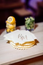 Lesbian Wedding Of Rachel Marianne Napkin Monogram Image Copyright Elaine Palladino Photography Via Gay Wedding Guide 1 5 153X230