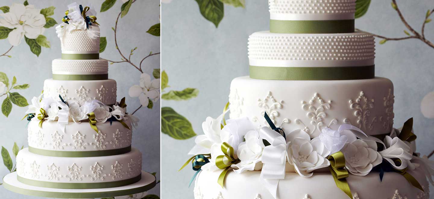 little venice cake company green and white spring wedding cake on the gay wedding guide large 6