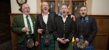 Men In Kilts At Jak And Jules Lesbian Wedding Image Copyright Ragdoll Photography Via The Gay Wedding Guide 3 5 380X174