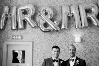 Mr And Mr Balloons At Real Gay Wedding Of Martin And Grey Copyright Jennifer Langridge 3 5 344X230
