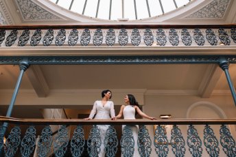 On Balcony Suria And Paige Lesbian Wedding The Grand Brighton Image By In Between Days 1 5 344X230