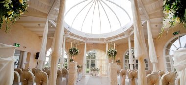 Orangery At Gay Friendly Leicestershire Wedding Venue Stapleford Park Via The Gay Wedding Guide 9 380X174
