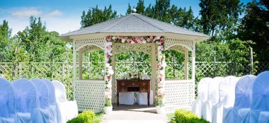 Outdoor Wedding Pagoda At Warwick House Luxury Gay Weddiung Venue In Warwickshire 9 380X174