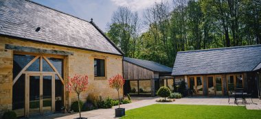 Outside View At Upcote Barns In Cotswolds Via Gay Wedding Guide 9 380X174