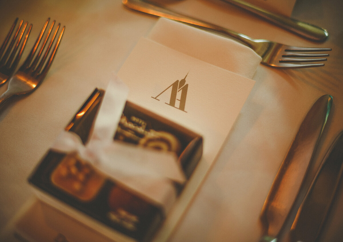 place setting with favour wedding image copyright howell jones photography via gay wedding guide 1 4 5