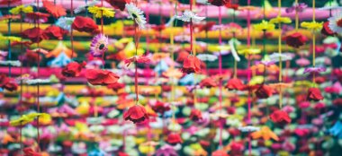 Rainbow Flower Canopy Wedding Flowers By London Florist Shilpa Reddy Gay Wedding Guide 6 380X174