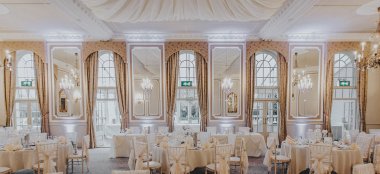 Reception Layout At Ringwood Hall Country House Wedding Venue Gay Wedding Guide 9 380X174