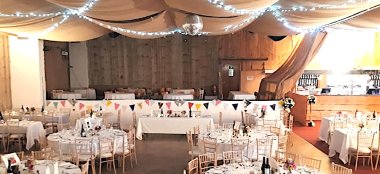 Reception Marquee At Barn Wedding At The Loft Inverness Wedding Venue Moray Gay Wedding Guide 9 380X174