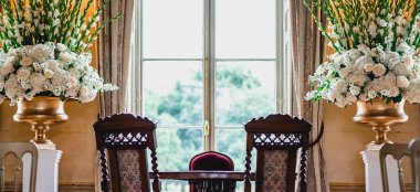 Register Set Up Hampton Court House Country House Wedding Venue Surrey Gay Wedding Guide 9 380X174