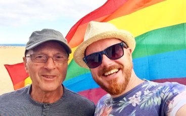 Ryan And His Friend With Lgbtq Flag Behind 6 368X229