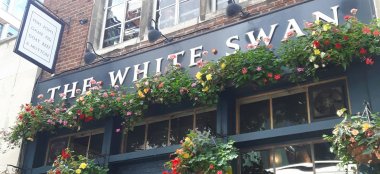 Signage Outside The White Swan Gastropub Wedding Venue London Via The Gay Wedding Guide 9 - The White Swan Signage Outside The White Swan Gastropub Wedding Venue London Via The Gay Wedding Guide 9 380X174