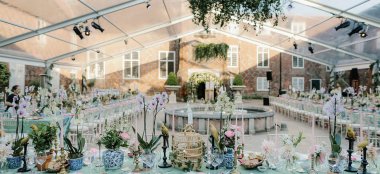 Table Layout 2 At Unique Wedding Venue London Fulham Palace Wedding Gay Wedding Guide 9 380X174