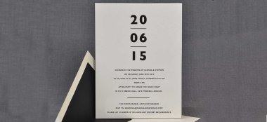 Tate Save The Date Gay Wedding Stationery Pemberley Fox Stationers Via The Gay Wedding Guide 6 380X174