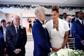 Together At The Front Real Lesbian Wedding Image Copyright Corina Oghina Via The Gay Wedding Guide 1 5 344X230
