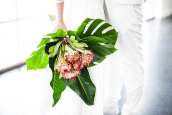 Tropic Wedding Theme Button Hole Exotic Tropical Wedding Theme Styled Shoot By Paola De Paola Via The Gay Wedding Guide 8 345X230