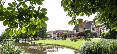 View Of Beer Garden At The Moat House Wedding Venue Staffordshire Gay Wedding Guide 9 380X174