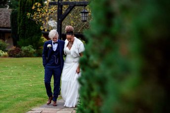 Walking Real Lesbian Wedding Image Copyright Corina Oghina Via The Gay Wedding Guide 1 5 344X230