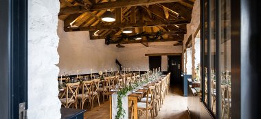Wedding Breakfast Style Attelfit Farm Wedding Venue Yorkshire Gay Wedding Guide 9 380X174