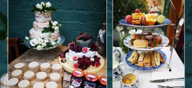 Wedding Cake And Afternoon Tea At Unique Birmingham Wedding Venue Kitchen Garden Cafe Via Gay Wedding Guide 9 380X174