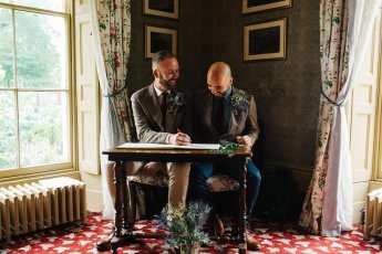 Wedding Elizabeth Gaskell House Signing The Book 2 345X230