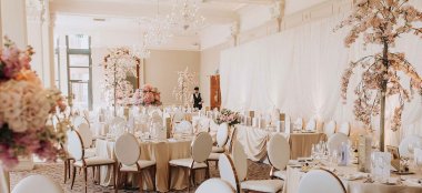 Wedding Reception Setup At Slieve Donard Newcastle County Down Wedding Northern Ireland Gay Wedding Guide 9 380X174
