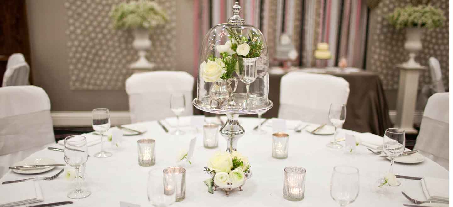 wedding table setting 3 at DIY wedding Leicester Holiday Inn Leicester gay wedding guide 9