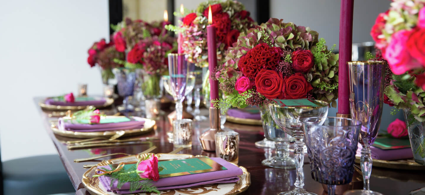 wedding table setting at London House Gordon Ramsay Wedding gay wedding guide 9
