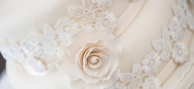 White Lace Cake At Pavilions Of Harrogate Wedding Venue Yorkshire Via The Gay Wedding Guide 9 380X174
