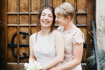 Clare And Natalie Elopement Wedding 140 345X230